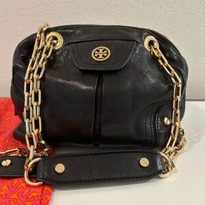 Tory Burch Small Black Chain Purse. Dust bag included.